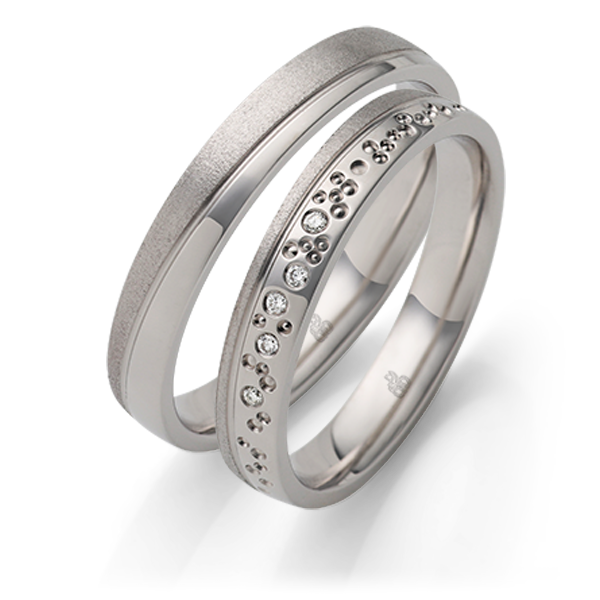 Rauschmayer Trauringe Platin 11-03236 + 10-03236